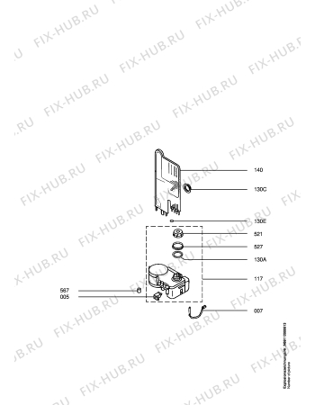 Взрыв-схема посудомоечной машины Juno JSI6466-W - Схема узла Water softener 066